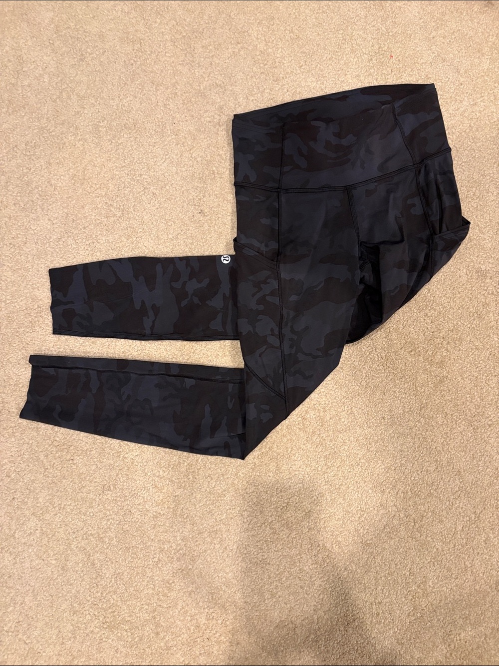 lululemon athletica Black Camo High-Rise Leggings